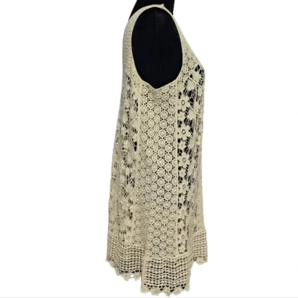 Open Crochet Tunic Top or Swim Cover-up - Picture 5 of 5